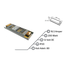 16,5A ULTRA SLİM TRAFO