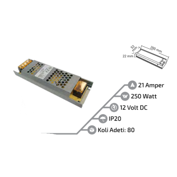 21A ULTRA SLİM TRAFO