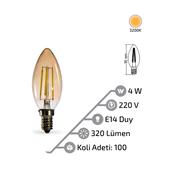 4W E14 MUM RUSTİK