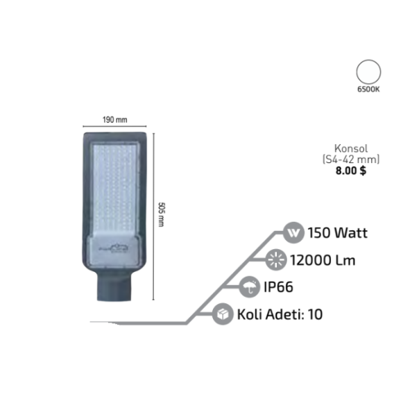 150W SMD SOKAK ARMATÜRÜ