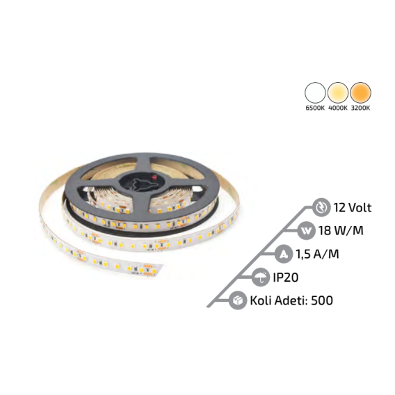 120 LEDLİ 12 W ŞERİT LED